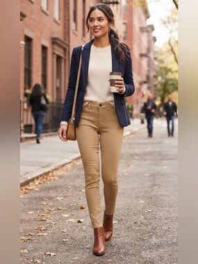American Eagle Outfitters Women's Slim Tan Skinny Pants